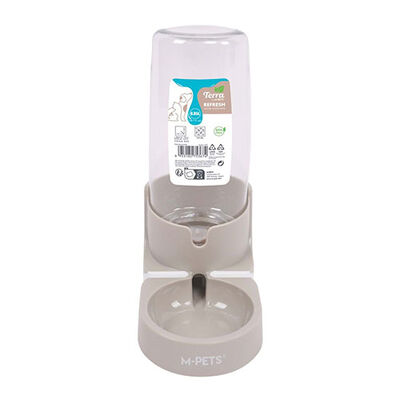M-Pets Refresh Hazneli Kedi ve Köpek Su Kabı Bej 850 Ml 