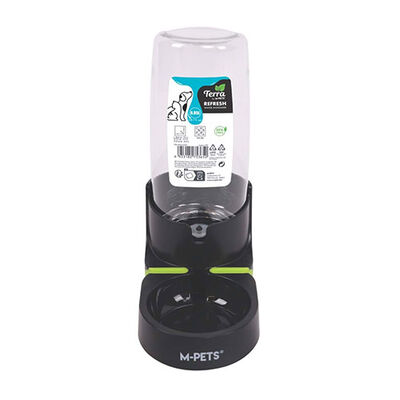 M-Pets Refresh Hazneli Kedi ve Köpek Su Kabı Siyah 850 Ml 