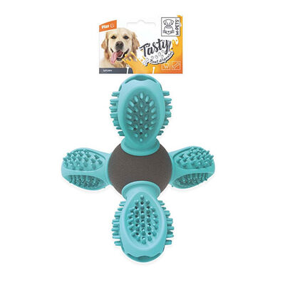 M-Pets Saturn Kauçuk Ödül Hazneli Köpek Oyuncağı Mavi 14x13x12 Cm 