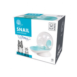 M-Pets - M-Pets Snail Hazneli Kedi ve Köpek Su Kabı Mavi 2800 Ml 