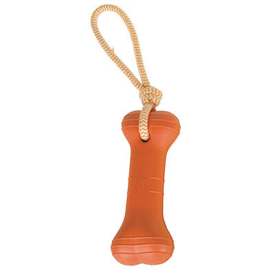 M-Pets Splash Bones Halatlı Köpek Oyuncağı Turuncu 43x8x5 Cm 