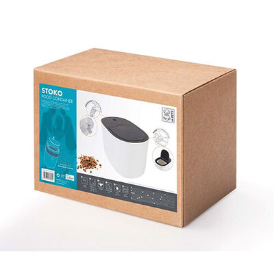 M-Pets Stoko Mama Saklama Kovası Beyaz 6 Kg  M-Pets Stoko Mama Saklama Kovası Beyaz 6 Kg