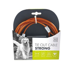 M-Pets - M-Pets Strong Bahçe Bağlama Halatı Turuncu 4,5 M 