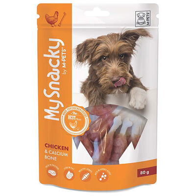 M-Pets Tavuklu Kalsiyumlu Kemik Köpek Ödülü 80 Gr 