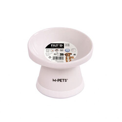 M-Pets Tiltd Seramik Kedi ve Köpek Mama ve Su Kabı Beyaz 150 Ml - Thumbnail