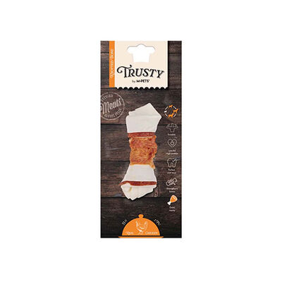 M-Pets Trusty Extra Tavuklu Düğümlü Kemik Köpek Ödülü 55 Gr 12,7 Cm 
