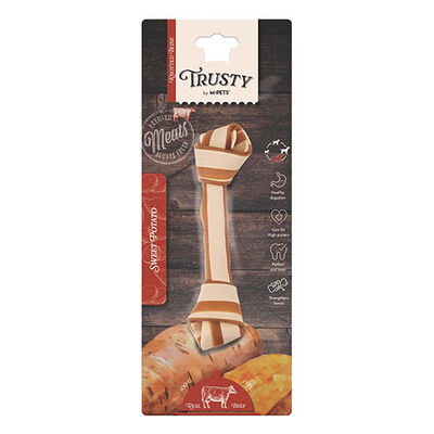 M-Pets Trusty Sığır Etli Tatlı Patatesli Kemik Köpek Ödülü 100 Gr 20,3 Cm 