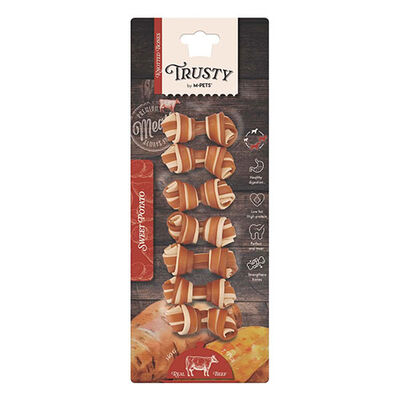 M-Pets Trusty Sığır Etli Tatlı Patatesli Kemik Köpek Ödülü 7'li 140 Gr 6,4 Cm 