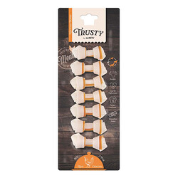 M-Pets - M-Pets Trusty Tavuklu Düğümlü Kemik Köpek Ödülü 7'li 140 Gr 7,7 Cm 