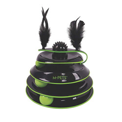 M-Pets - M-Pets Tüylü Dönen Top Kedi Oyuncağı 23 Cm 