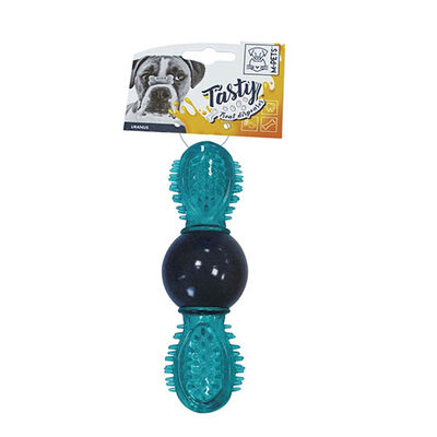 M-Pets Uranus Kauçuk Ödül Hazneli Köpek Oyuncağı Mavi 16,5x6x6 Cm 
