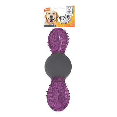 M-Pets Uranus Kauçuk Ödül Hazneli Köpek Oyuncağı Mor 16,5x6x6 Cm 