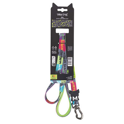 M-Pets Urban Style Dna Köpekler İçin Şok Emici Gezdirme Kayışı Medium 2x120 Cm 