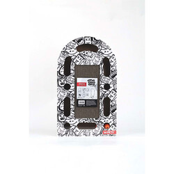 M-Pets - M-Pets Urban Style Freestyle Kedi Karton Tırmalama Tahtası Siyah Beyaz 50x30 Cm 