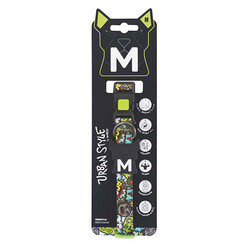M-Pets - M-Pets Urban Style Freestyle Köpek Boyun Tasması Multicolor Medium 30,5x50,8 Cm 