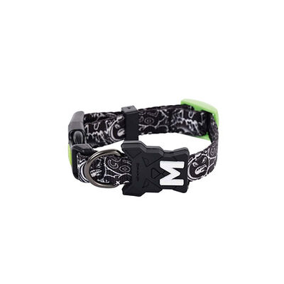 M-Pets Urban Style Freestyle Köpek Boyun Tasması Siyaz Beyaz Large 38,1x66 Cm 