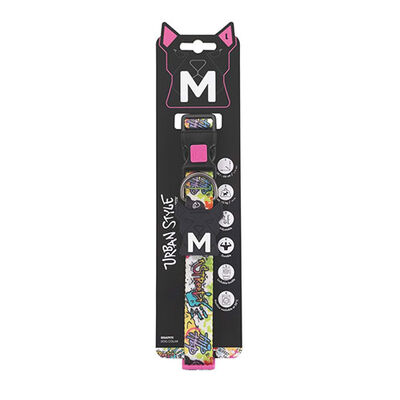 M-Pets Urban Style Graffiti Köpek Boyun Tasması Large 38,1x66 Cm 
