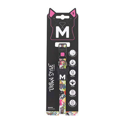 M-Pets Urban Style Graffiti Köpek Boyun Tasması Small 22,9x35,6 Cm 