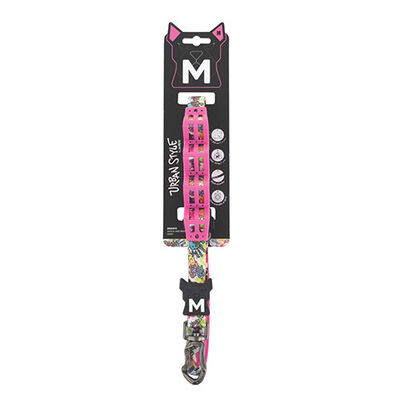 M-Pets Urban Style Graffti Köpekler İçin Şok Emici Gezdirme Kayışı Medium 2x120 Cm 