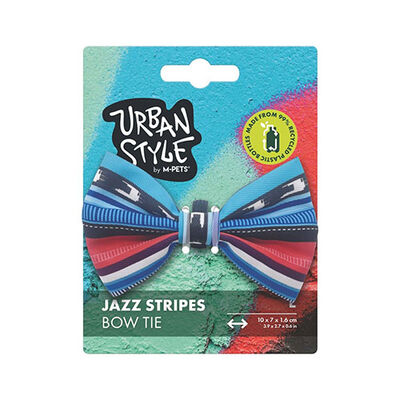 M-Pets Urban Style Jazz Stripes Kedi ve Köpek Papyonu Large 