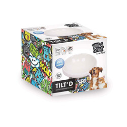 M-Pets - M-Pets Urban Style Seramik Kedi Mama ve Su Kabı Color Mix 150 Ml 10,5x10,6x8 Cm 