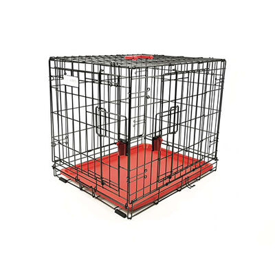 M-Pets Voyager 2 Kapılı Köpek Kafesi Large Kırmızı 91x58x63 Cm 