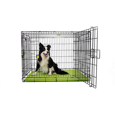 M-Pets Voyager 2 Kapılı Köpek Kafesi Large Yeşil 91x58x63 Cm 