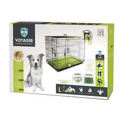 M-Pets - M-Pets Voyager 2 Kapılı Köpek Kafesi Large Yeşil 91x58x63 Cm 