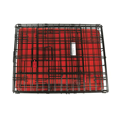 M-Pets Voyager 2 Kapılı Köpek Kafesi Medium Kırmızı 76x48x53 Cm 