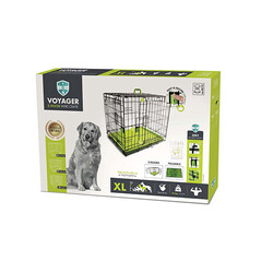 M-Pets - M-Pets Voyager 2 Kapılı Köpek Kafesi XLarge Yeşil 106x71x76 Cm 
