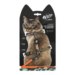 M-Pets - M-Pets Wild Jungle Kedi Göğüs Tasması 120 Cm 