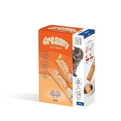 M-Pets Yengeçli Krema Kedi Ödül Maması 25x15 Gr 
