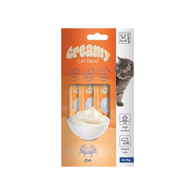 M-Pets Yengeçli Krema Kedi Ödül Maması 4x15 Gr 