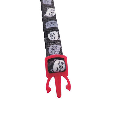 M-Pets Zany Zilli Kedi Boyun Tasması Kırmızı-Siyah 20-30 Cm  M-Pets Zany Zilli Kedi Boyun Tasması Kırmızı-Siyah 20-30 Cm