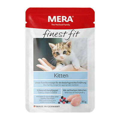 Mera Finest Fit Tavuk Etli Pouch Tahılsız Yavru Kedi Konservesi 85 Gr 