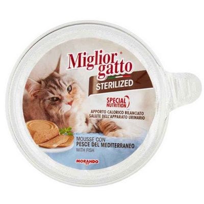 Miglior Gatto Sterilised Mousse Balıklı Kısır Kedi Konservesi