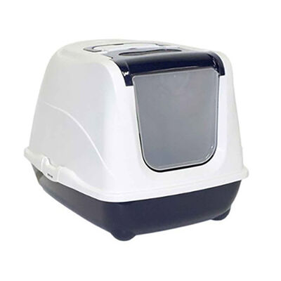 Moderna Flip Cat Kapalı Kedi Tuvaleti 50 Cm Lacivert