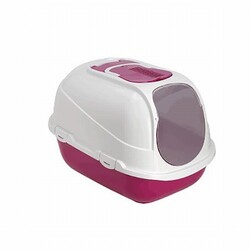 Moderna - Moderna Mega Comfy Kapalı Kedi Tuvaleti 66 Cm Fuşya