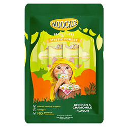 Moochie - Moochie Tavuklu ve Papatyalı Sıvı Kedi Ödül Maması 5x15 Gr 