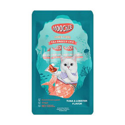Moochie - Moochie Ton Balıklı ve Istakozlu Sıvı Kedi Ödül Maması 5x15 Gr 