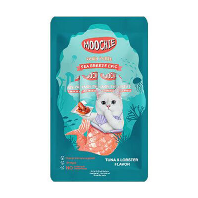 Moochie Ton Balıklı ve Istakozlu Sıvı Kedi Ödül Maması 5x15 Gr 