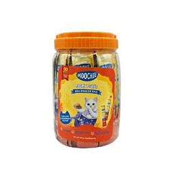 Moochie - Moochie Ton Balıklı Ve Katsuobushili Sıvı Kedi Ödül Maması 50x15 Gr 