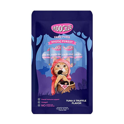 Moochie Ton Balıklı ve Mantarlı Sıvı Kedi Ödül Maması 5x15 Gr 