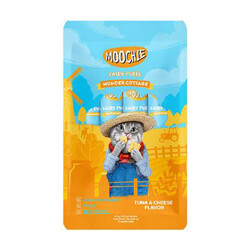 Moochie - Moochie Ton Balıklı ve Peynirli Sıvı Kedi Ödül Maması 5x15 Gr 