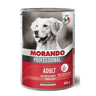 Morando Professional Gravy Biftekli Yetişkin Köpek Konservesi 12 Adet 405 Gr 