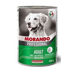 Morando - Morando Professional Pate Dana Etli Yetişkin Köpek Konservesi 12 Adet 400 Gr 