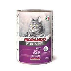 Morando - Morando Professional Pate Kuzu Etli Yetişkin Kedi Konservesi 12 Adet 400 Gr 