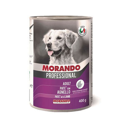 Morando Professional Pate Kuzu Etli Yetişkin Köpek Konservesi 12 Adet 400 Gr 