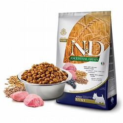 ND - N&D Ancestral Grain Kuzulu Yaban Mersinli Küçük Irk Düşük Tahıllı Yetişkin Köpek Maması 2,5 Kg 