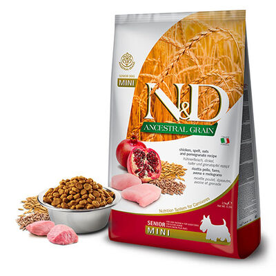 N&D Ancestral Grain Tavuklu Küçük Irk Yaşlı Köpek Maması 2,5 kg 